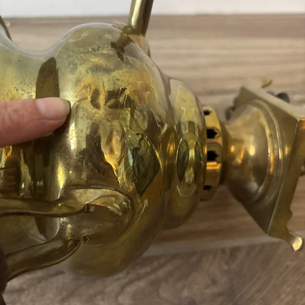 Vintage Brass Samovar Table Lamp Beautiful‎ Lamp Used, Tested, Working 10